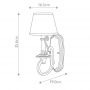 Elstead Lighting Plymouth kinkiet 1x40 W brązowy HK-PLYMOUTH1 zdj.2