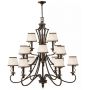 Elstead Lighting Plymouth lampa wisząca 15x40 W brązowa HK-PLYMOUTH15 zdj.1
