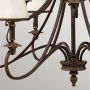 Elstead Lighting Plymouth lampa wisząca 15x40 W brązowa HK-PLYMOUTH15 zdj.5