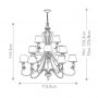 Elstead Lighting Plymouth lampa wisząca 15x40 W brązowa HK-PLYMOUTH15 zdj.2