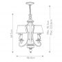 Elstead Lighting Plymouth lampa wisząca 3x40 W brązowa HK-PLYMOUTH3 zdj.2