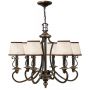 Elstead Lighting Plymouth lampa wisząca 6x40 W brązowa HK-PLYMOUTH6 zdj.1
