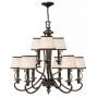 Elstead Lighting Plymouth lampa wisząca 9x40 W brązowa HK-PLYMOUTH9 zdj.1