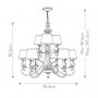 Elstead Lighting Plymouth lampa wisząca 9x40 W brązowa HK-PLYMOUTH9 zdj.2