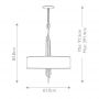 Elstead Lighting Spyre lampa wisząca 6x60 W brązowa HK-SPYRE6P-MMB zdj.2