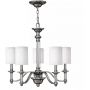 Elstead Lighting Sussex lampa wisząca 5x40 W nikiel HK-SUSSEX5 zdj.1