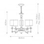 Elstead Lighting Sussex lampa wisząca 5x40 W nikiel HK-SUSSEX5 zdj.2