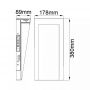 Elstead Lighting Taper kinkiet zewnętrzny 1x8 W czarny HK-TAPER-M-TBK zdj.2