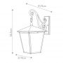 Elstead Lighting Trellis kinkiet zewnętrzny 4x60 W brązowy HK-TRELLIS2-L zdj.2