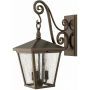Elstead Lighting Trellis kinkiet zewnętrzny 3x60 W brązowy HK-TRELLIS2-M zdj.1