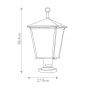 Elstead Lighting Trellis lampa stojąca zewnętrzna 3x60 W brązowa HK-TRELLIS3-L zdj.2