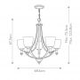 Elstead Lighting Truman lampa wisząca 5x60 W nikiel HK-TRUMAN5 zdj.2