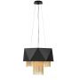 Elstead Lighting Zuma lampa wisząca 6x60 W czarna/złota HK-ZUMA6-SBG zdj.1