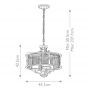 Elstead Lighting Ahrendale lampa wisząca 3x60 W brązowa KL-AHRENDALE3 zdj.2