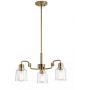 Elstead Lighting Aivian lampa wisząca 3x60 W mosiądz KL-AIVIAN3-WBR zdj.1
