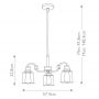 Elstead Lighting Aivian lampa wisząca 3x60 W mosiądz KL-AIVIAN3-WBR zdj.2
