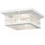 Elstead Lighting Beacon Square plafon zewnętrzny 2x60 W biała KL-BEACON-SQUARE-F-WHT zdj.1