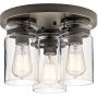 Elstead Lighting Brinley lampa podsufitowa 3x60 W stary brąz KL-BRINLEY-F-OZ zdj.1