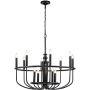 Elstead Lighting Capitol Hill lampa wisząca 12x40 W czarna KL-CAPITOL-HILL12-BLK zdj.1