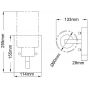 Elstead Lighting Deryn kinkiet 1x60 W mosiądz KL-DERYN1-NBR zdj.2