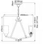 Elstead Lighting Deryn lampa wisząca 3x60 W mosiądz KL-DERYN3-NBR zdj.2