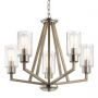 Elstead Lighting Deryn lampa wisząca 5x60 W szary/popielaty KL-DERYN5-DAG zdj.6