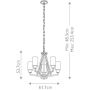 Elstead Lighting Deryn lampa wisząca 5x60 W mosiądz KL-DERYN5-NBR zdj.2