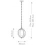 Elstead Lighting Grand Bank lampa wisząca zewnętrzna 1x60 W szara KL-GRAND-BANK-P-DAG zdj.2