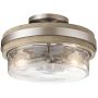 Elstead Lighting Grand Bank lampa podsufitowa 2x60 W szara KL-GRAND-BANK-SF zdj.1