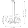 Elstead Lighting Grand Bank lampa wisząca 5x40 W chrom KL-GRAND-BANK5 zdj.2