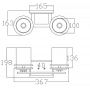 Elstead Lighting Hendrik kinkiet 2x3 W chrom KL-HENDRIK2-BATH zdj.2