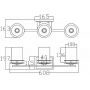 Elstead Lighting Hendrik kinkiet 3x3 W chrom KL-HENDRIK3-BATH zdj.2