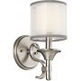 Elstead Lighting Lacey kinkiet 1x40 W antyczny pewter/biały KL-LACEY1-AP zdj.1