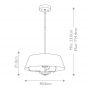 Elstead Lighting Luella lampa podsufitowa 3x40 W czarna KL-LUELLA-3P-BKB zdj.2