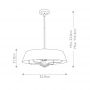 Elstead Lighting Luella lampa podsufitowa 4x40 W mosiądz KL-LUELLA-4P-BNB zdj.2