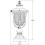 Elstead Lighting Luverne lampa stojąca zewnętrzna 1x60 W brązowa KL-LUVERNE3-M zdj.2