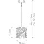 Elstead Lighting Silver Coral lampa wisząca 1x60 W KL-SILVER-CORAL-MP zdj.2