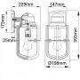 Elstead Lighting Suri kinkiet zewnętrzny 1x60 W czarny KL-SURI-M zdj.2