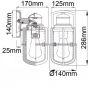 Elstead Lighting Suri kinkiet zewnętrzny 1x40 W czarny KL-SURI-S zdj.2