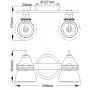 Elstead Lighting Talland kinkiet 2x3 W chrom KL-TALLAND2-PC-BATH zdj.2