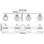 Elstead Lighting Talland kinkiet 4x3 W chrom KL-TALLAND4-PC-BATH zdj.2