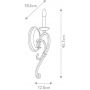 Elstead Lighting Taulbee kinkiet 1x60 W postarzany cynk KL-TAULBEE1 zdj.2