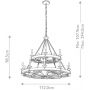 Elstead Lighting Taulbee lampa wisząca 15x60 W KL-TAULBEE15 zdj.2