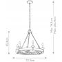 Elstead Lighting Taulbee lampa wisząca 6x60 W KL-TAULBEE6 zdj.2