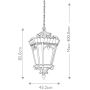 Elstead Lighting Tournai lampa wisząca zewnętrzna 4x60 W szara-brązowa KL-TOURNAI8G-XL zdj.2