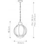 Elstead Lighting Vandalia lampa wisząca zewnętrzna 3x60 W czarna KL-VANDALIA8-L zdj.2