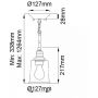 Elstead Lighting Waverly lampa wisząca 1x60 W cyna KL-WAVERLY-MP-CLP zdj.2
