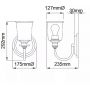Elstead Lighting Waverly kinkiet 1x60 W cyna KL-WAVERLY1-CLP zdj.2