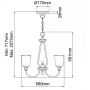Elstead Lighting Waverly lampa wisząca 3x60 W cynowa KL-WAVERLY3-CLP zdj.2