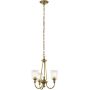 Elstead Lighting Waverly lampa wisząca 3x60 W mosiądz KL-WAVERLY3-NBR zdj.1